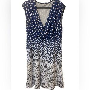 Navy Blue Polka Dot Dress